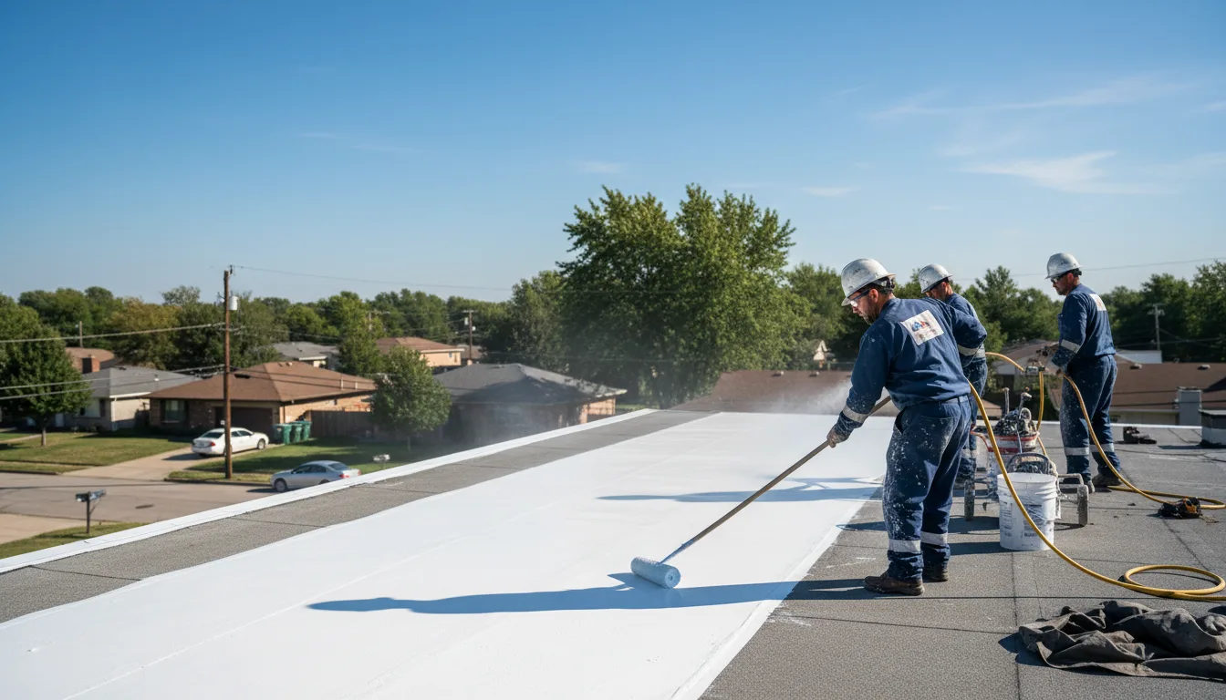 Commercial roof coating in Gueydan, LA near me